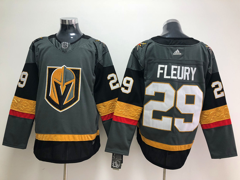 Men's Vegas Golden Knights Marc-Andre Fleury #29 Gray Breakaway Jersey